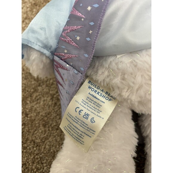 Build a Bear Disney Frozen II Elsa Plush Stuffed Toy BAB White & Sparkle Fur 17" - Picture 3 of 6